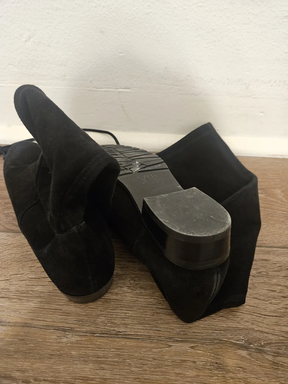 Stewart Weitzman Black Suede Boots Size 4.5
